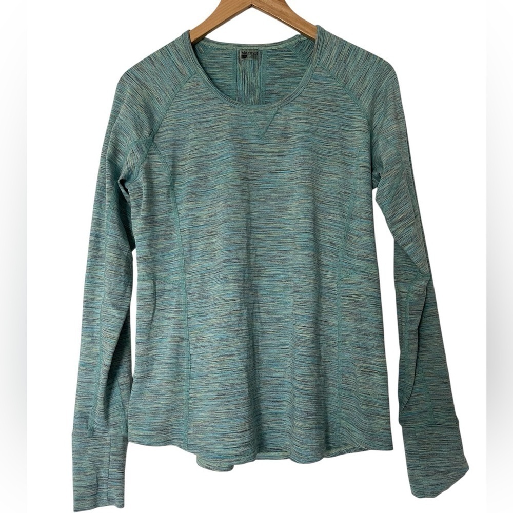 Marmot | Aqua Space Dye Long Sleeve Baselayer Top Athleisure Hiking Trail